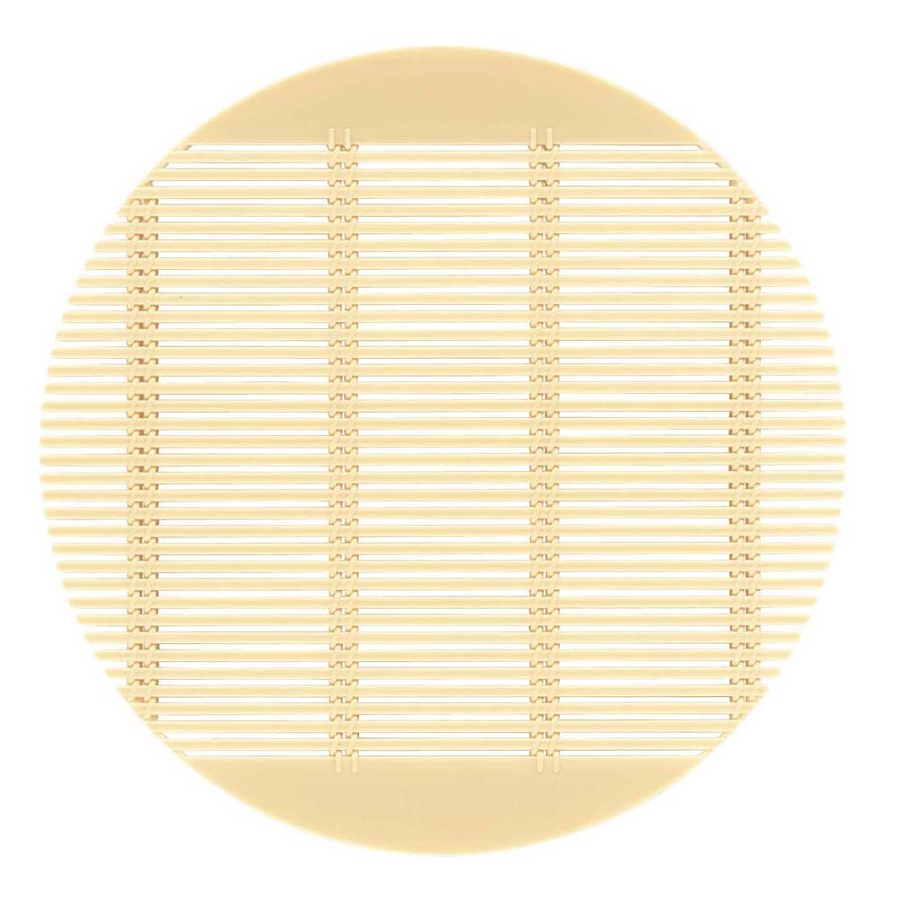 Fukui Craft Round Soba Sudare Mat From Japan - Cream - YOYO JAPAN