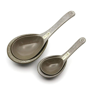Ginpo Banko Ware Renge Soup Spoon & Spoon Rest Large - Spoon Rest only - YOYO JAPAN