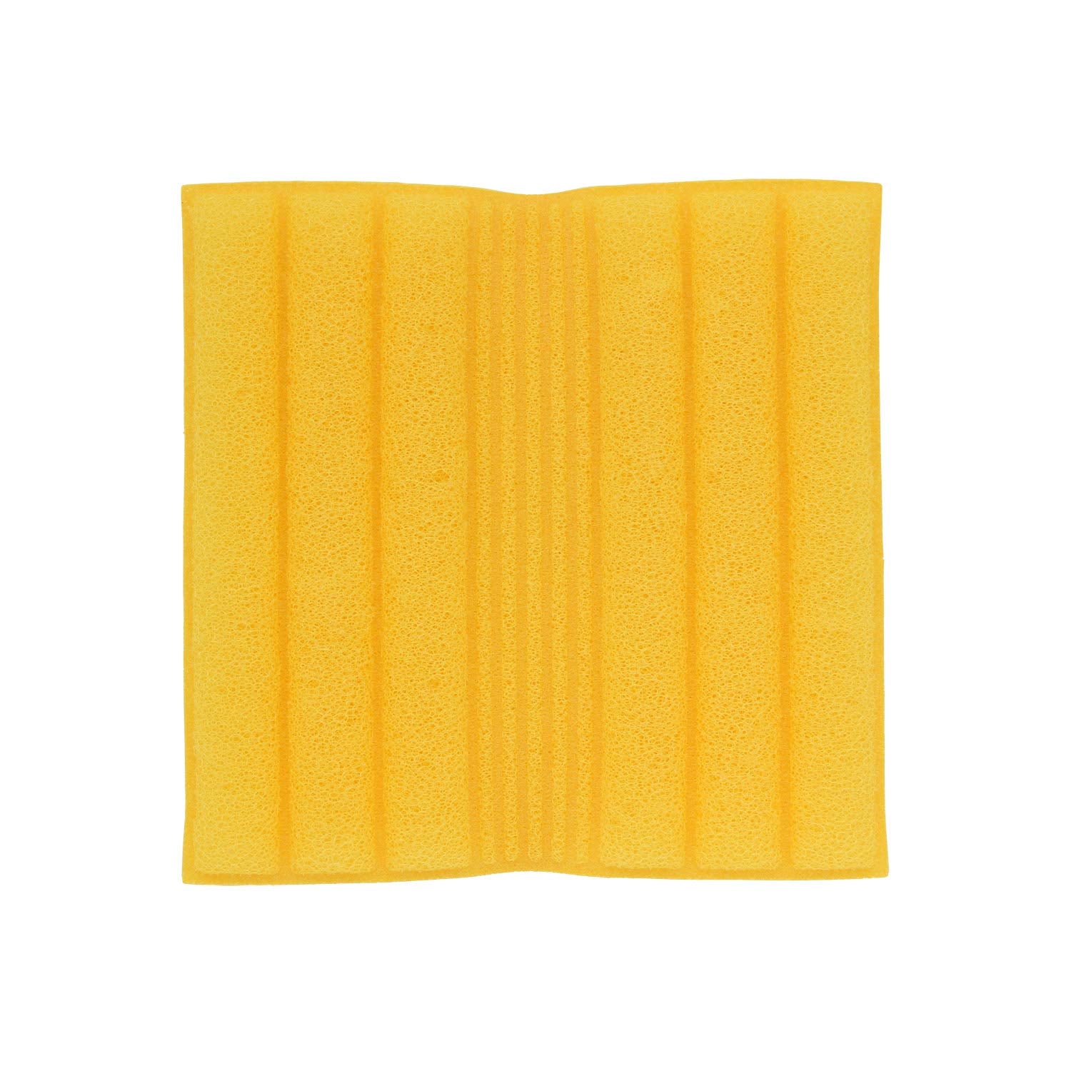 Lec Gekiochi-Kun Groove Washable Quick-Drying Dishwashing Sponge Sheet (Good Design Award Winner) 13X13Cm K00213 - Made In Japan