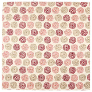Hama Pattern Furoshiki Cloth Chrysanthemum Pink 90Cm - Japanese Gift Wrap - YOYO JAPAN