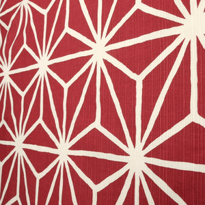 Hama Pattern Furoshiki 90Cm Japanese Hemp Leaf Red Cloth From Japan - YOYO JAPAN