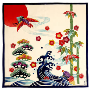 Hama Pattern Japan Wrapping Cloth 50Cm Sunny Day - YOYO JAPAN