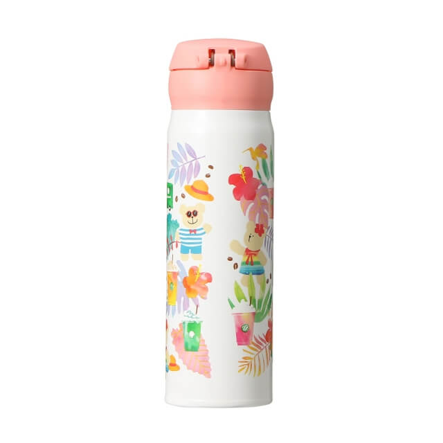 Starbucks Handy Stainless Bottle Summer Days 500ml - Japanese Starbucks Bottle For Summer