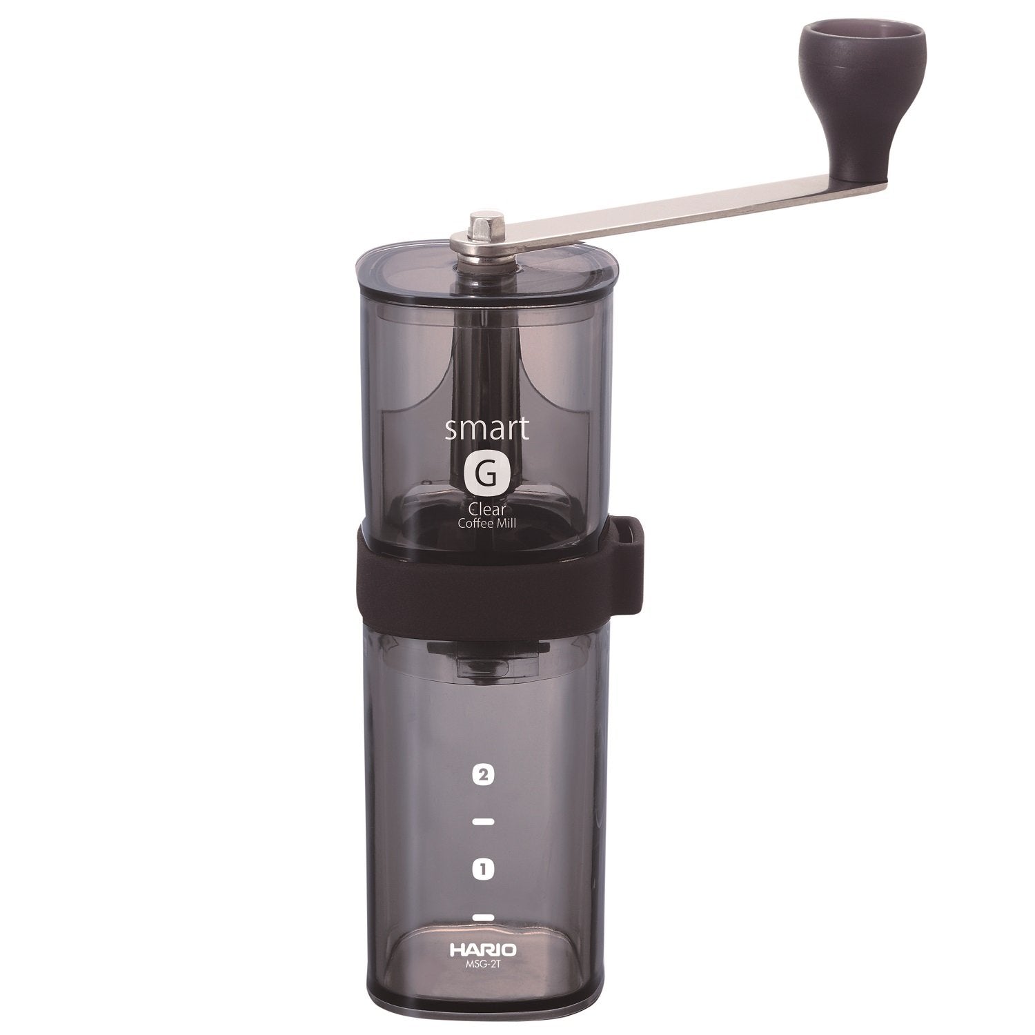 Hario Coffee Mill Smart G Transparent Black Japan - Msg-2-Tb