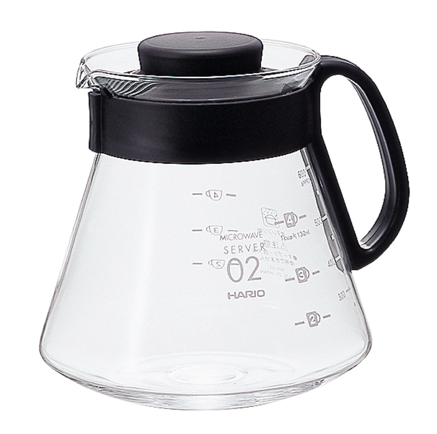 Hario V60 Range Server Black Japan 2-5 Cups Xvd-60B