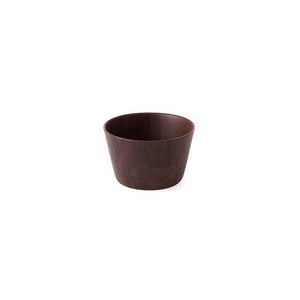 Hikiyose Wooden Soba Choko Cup Walnut - YOYO JAPAN
