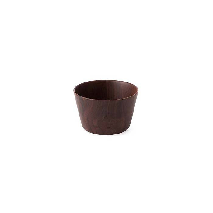 Hikiyose Wooden Soba Choko Cup Walnut - YOYO JAPAN