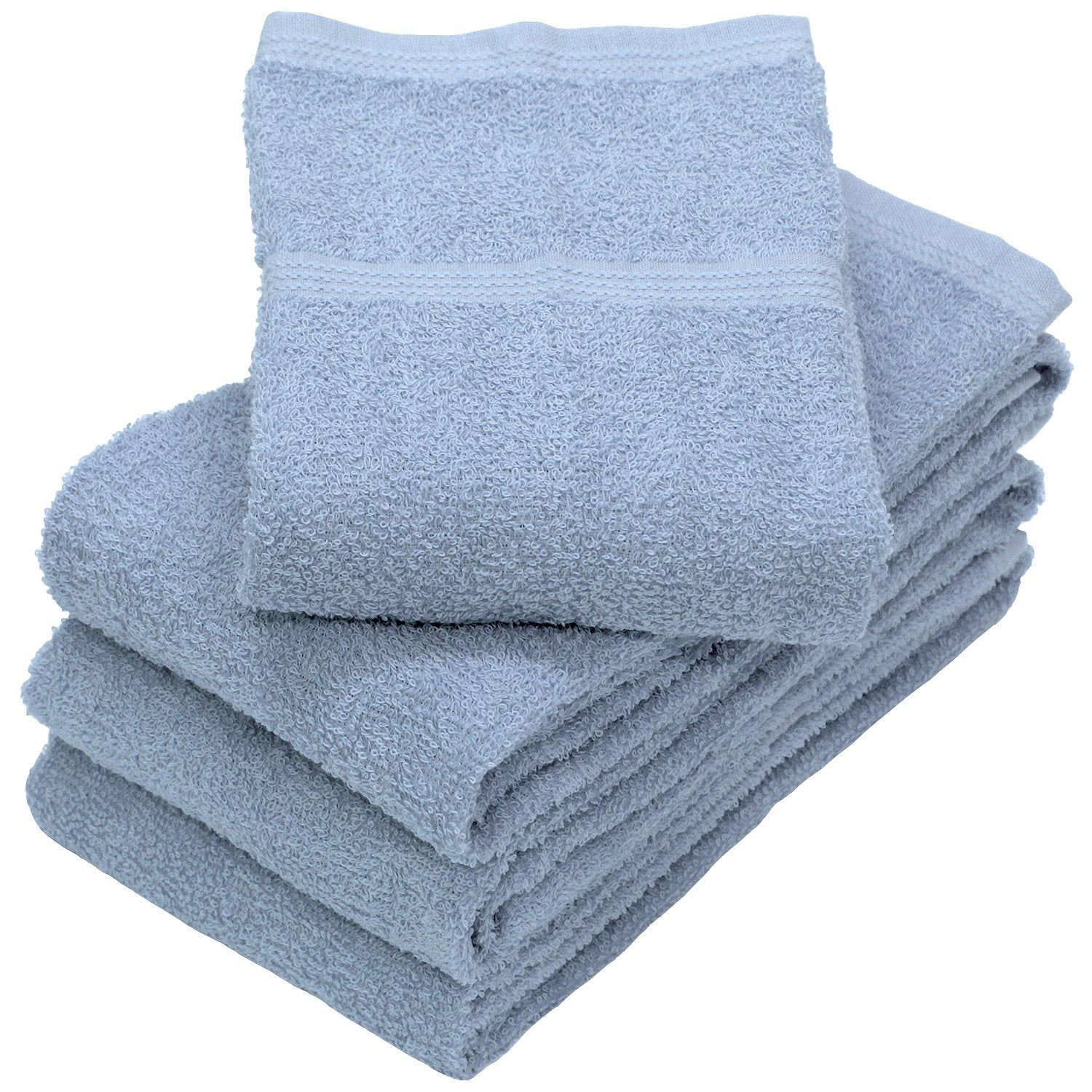 Hiorie Made In Japan Big Face Towel Set Of 4 - 40X100Cm Daily Towel - Senshu Towel - Blue - YOYO JAPAN