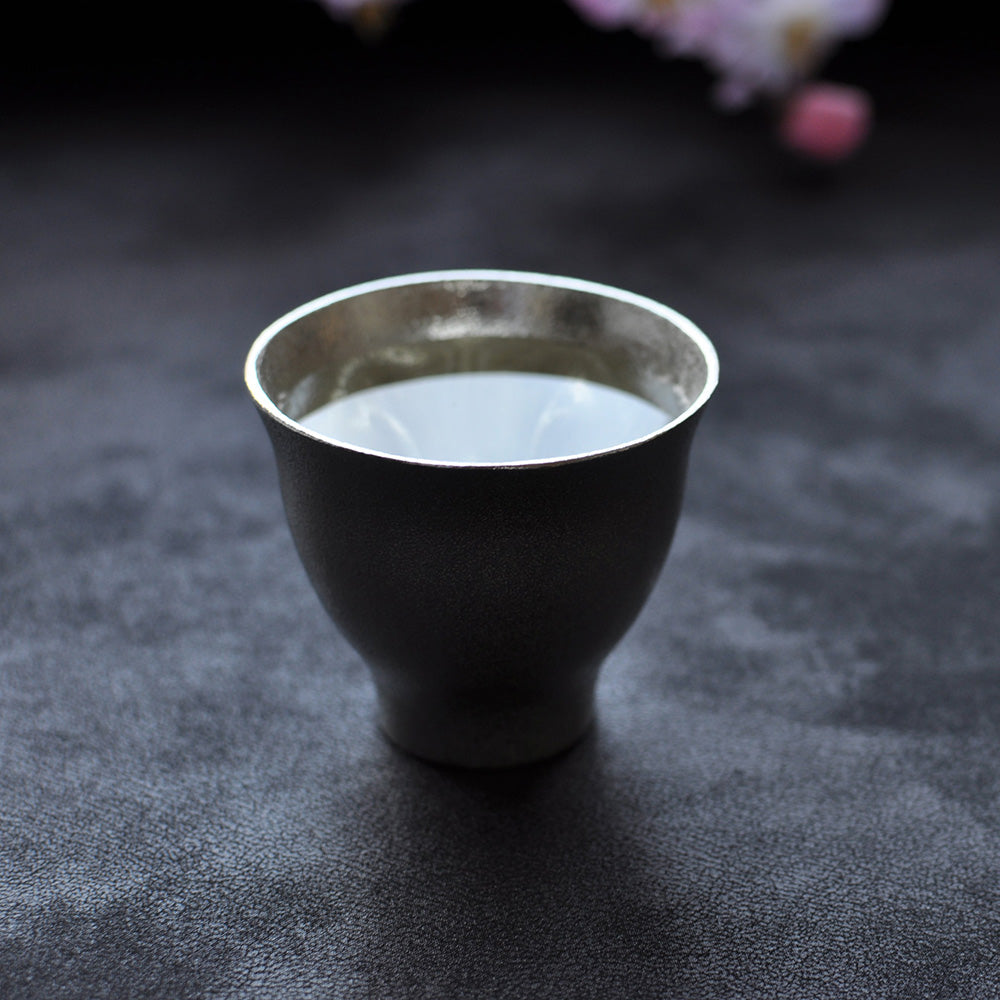 Hiracle Tinware Guinomi Sakura Sake Cup - YOYO JAPAN