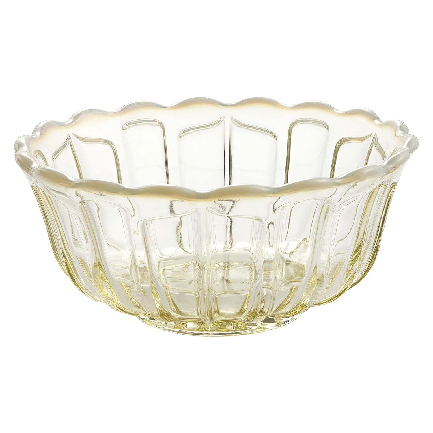 Hirota Glass Japan Yukinohana Soda-Lime Glass Shallow Bowl - YOYO JAPAN