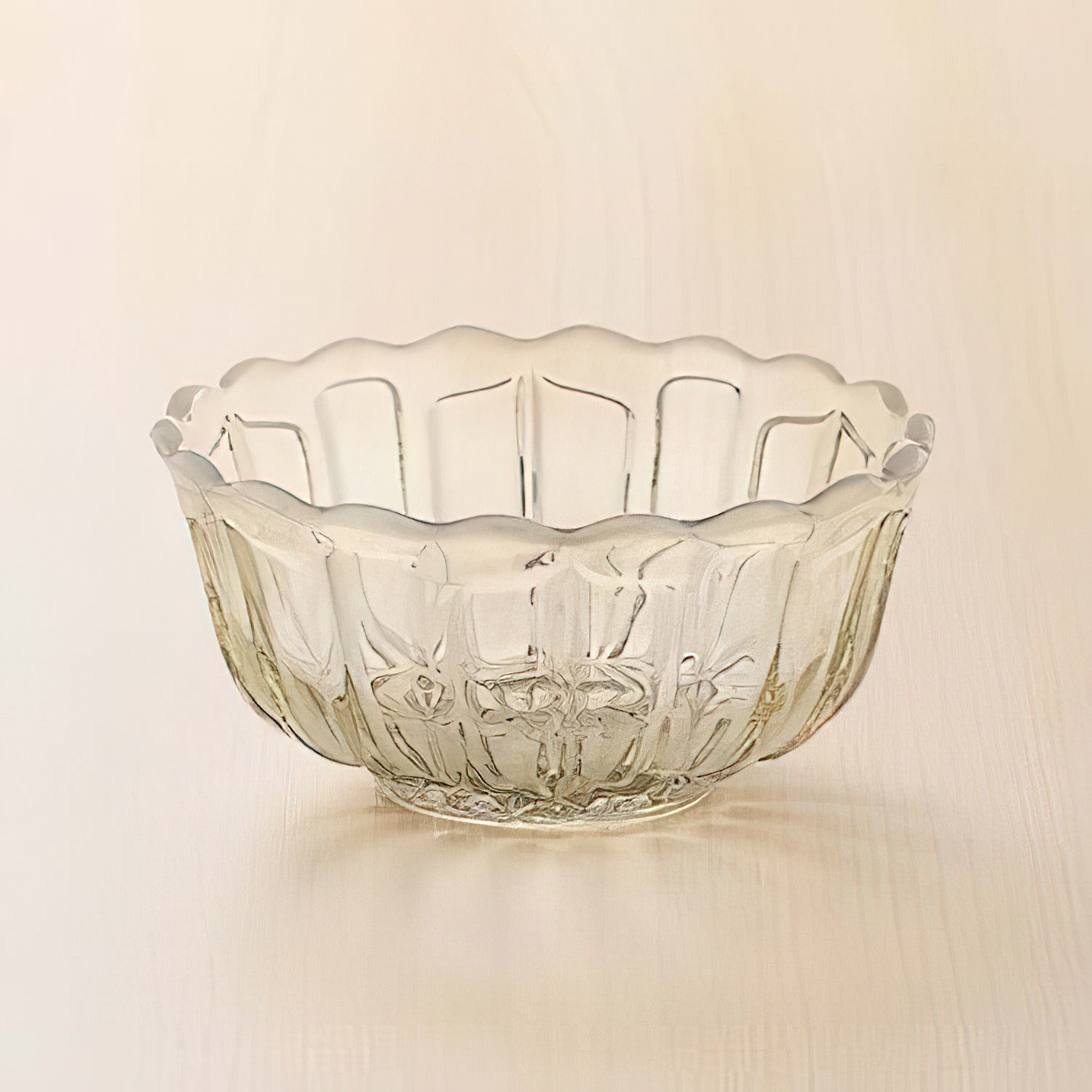 Hirota Glass Japan Yukinohana Soda-Lime Glass Shallow Bowl - YOYO JAPAN