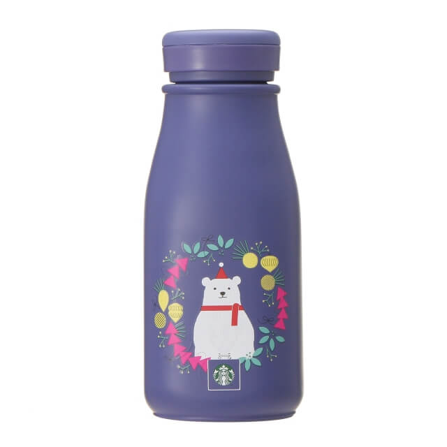 Starbucks Holiday 2021 Stainless Steel Mini Bottle Polar Bear 237ml - Japanese Starbuck Tumbler