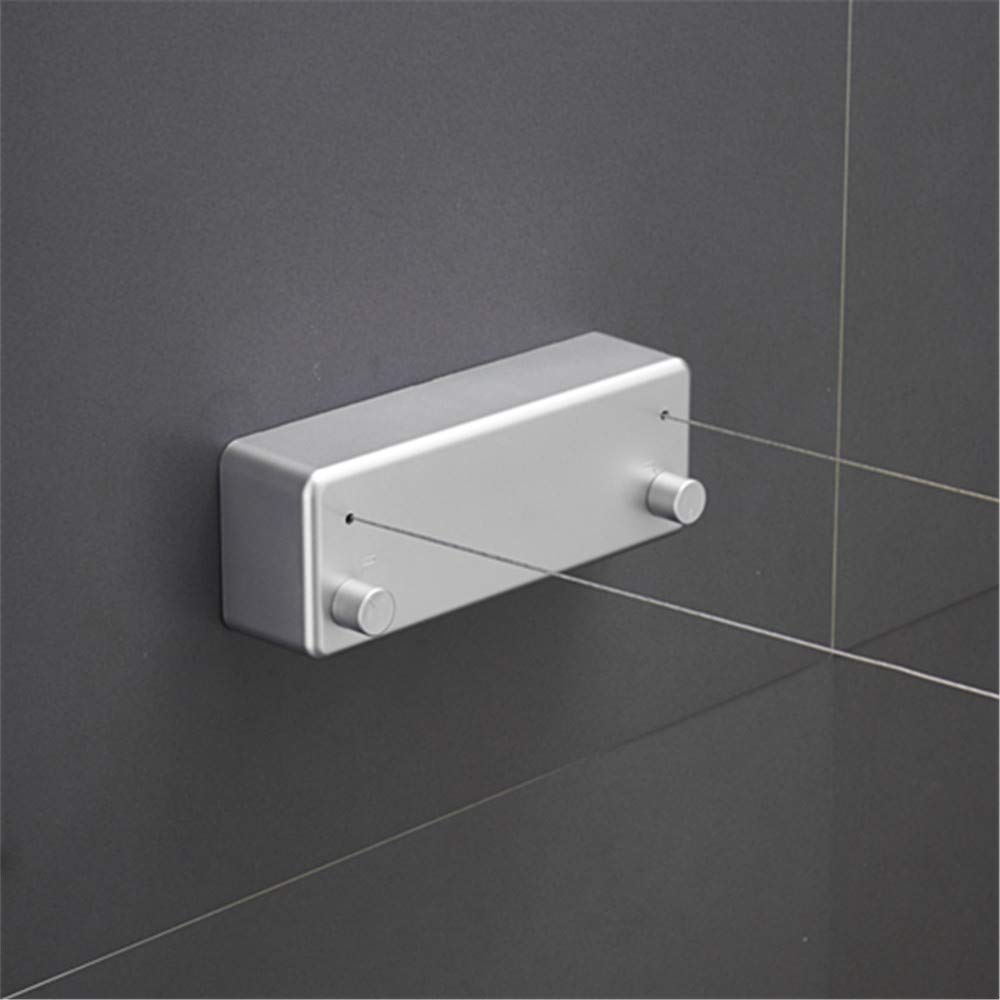 Homeme 30Kg Indoor Clothesline Wall Hanging 4.2M Double Rope Stretchable Slow Recovery Waterproof Rustproof Japan - YOYO JAPAN