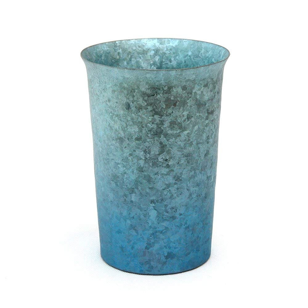 Horie Japan Tsubame Titanium Double Layer Tumbler Kiln Creation 290Cc Gradation Blue 2 Pcs Set - T13Km300Gbset