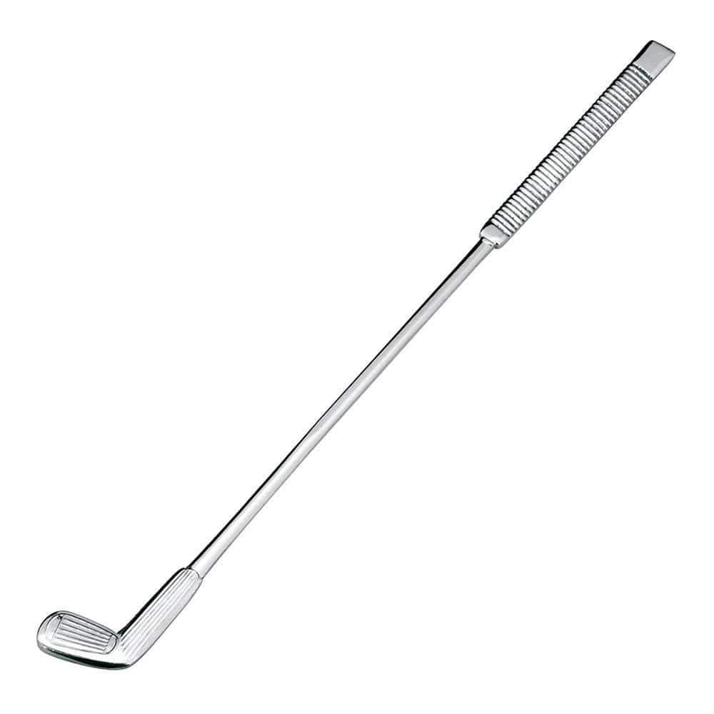 Ichibishi 18/8 Stainless Steel Golf-Club Shaped Drink Stirrer Silver (Made In Japan)