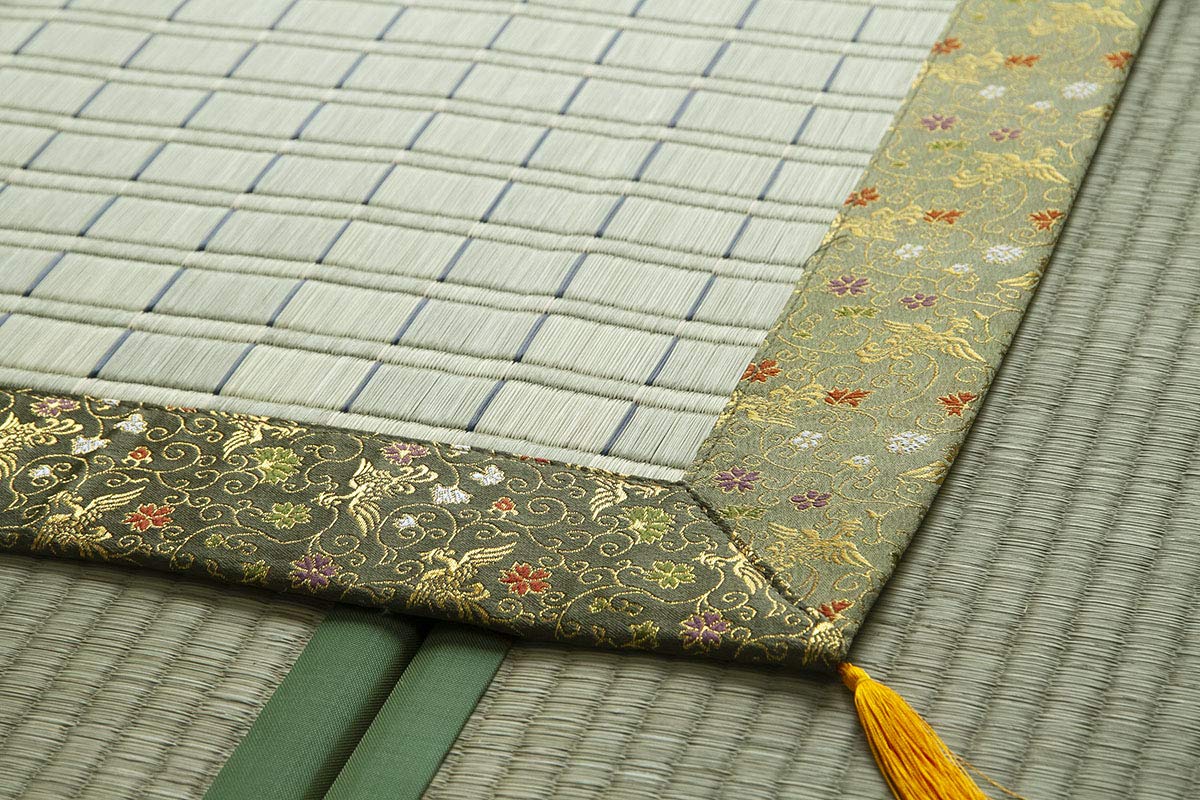 Ikehiko Gozen Goza Buddhist Altar Rush Rush Made In Japan Kakegawa Weave Matsukawa 88X120Cm #3101639 - YOYO JAPAN