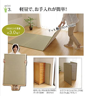 Ikehiko Corporation Japan Rush Mattress 100X210Cm Single 8311809 Green - YOYO JAPAN