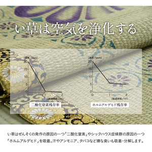 Ikehiko Corporation Igusa Gozen Japanese Buddhist Altar Cushion Yuzen Nassen Shosoin 70X70Cm #3108009 - YOYO JAPAN