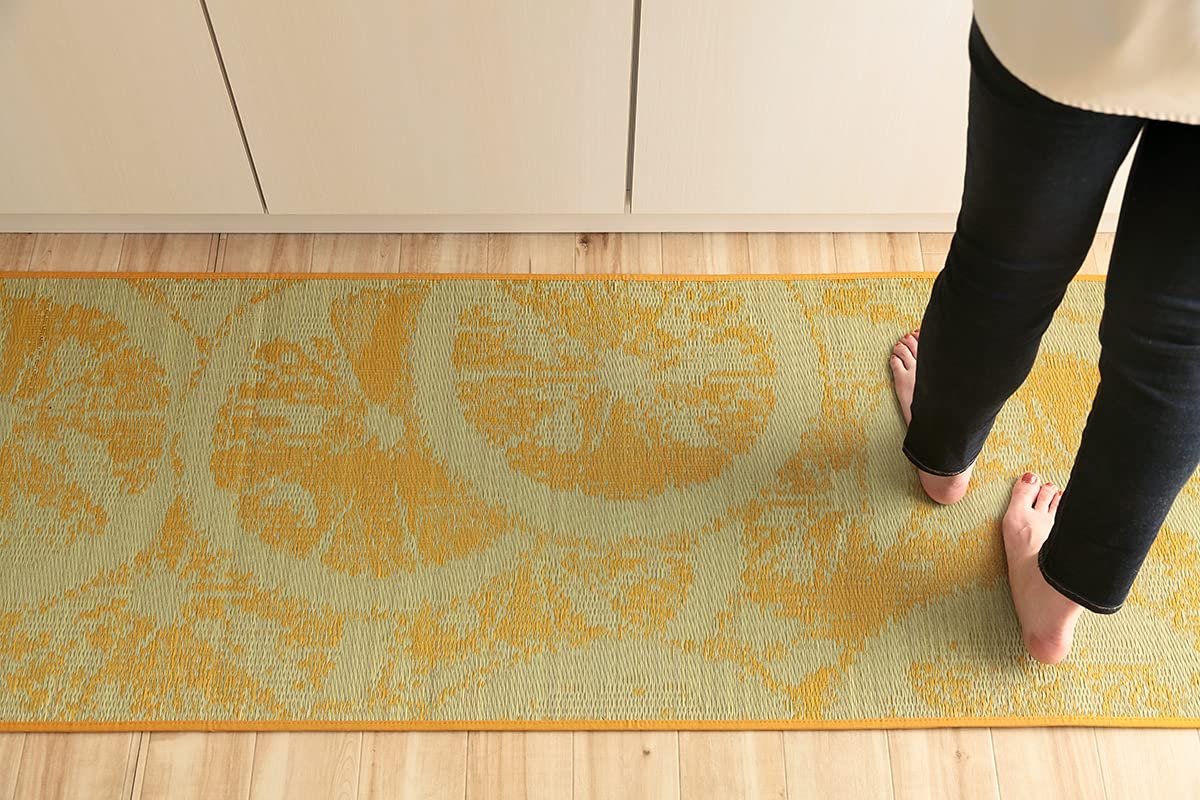 Ikehiko Corporation Japan Igusa Kitchen Mat Natural Material Stain Resistant Urethane 60X180Cm #4137319 - YOYO JAPAN
