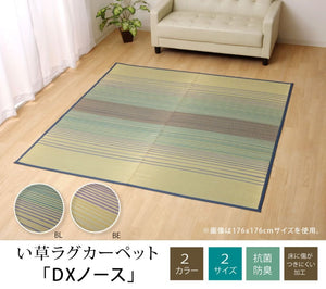 Ikehiko Corporation Igusa Rug Carpet Blue 2 Tatami Square From Japan | 120Cm X 120Cm - YOYO JAPAN