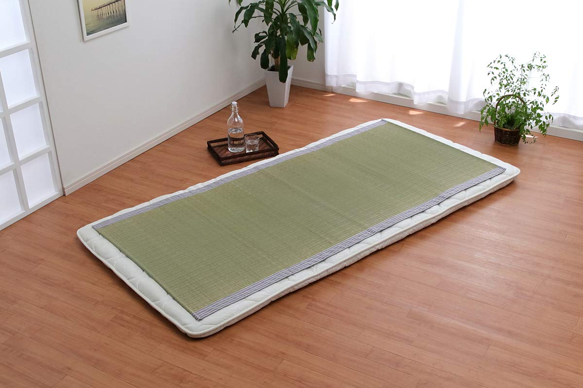 Ikehiko Corporation Gray Hiba Processing Rug Rush Sheets 88X180Cm Made In Japan #6508009 - YOYO JAPAN