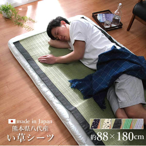 Ikehiko Corporation Gray Hiba Processing Rug Rush Sheets 88X180Cm Made In Japan #6508009 - YOYO JAPAN
