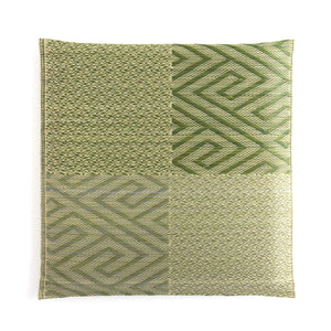 Ikehiko Corporation Rush Zabuton 2-Piece Set Made In Japan Woven Chidori 5 Styles Green 55X55Cm #3127960 - YOYO JAPAN