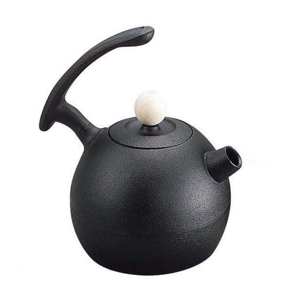 Ikenaga Round Tetsubin Kettle - Japanese Cast Iron Contemporary Design