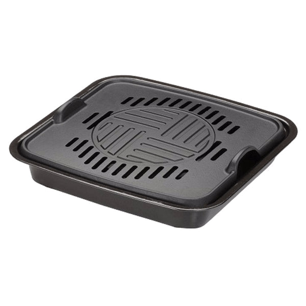 Ikenaga Cast-Iron Yakiniku Barbecue Griddle Water Pan For Portable Gas Stove