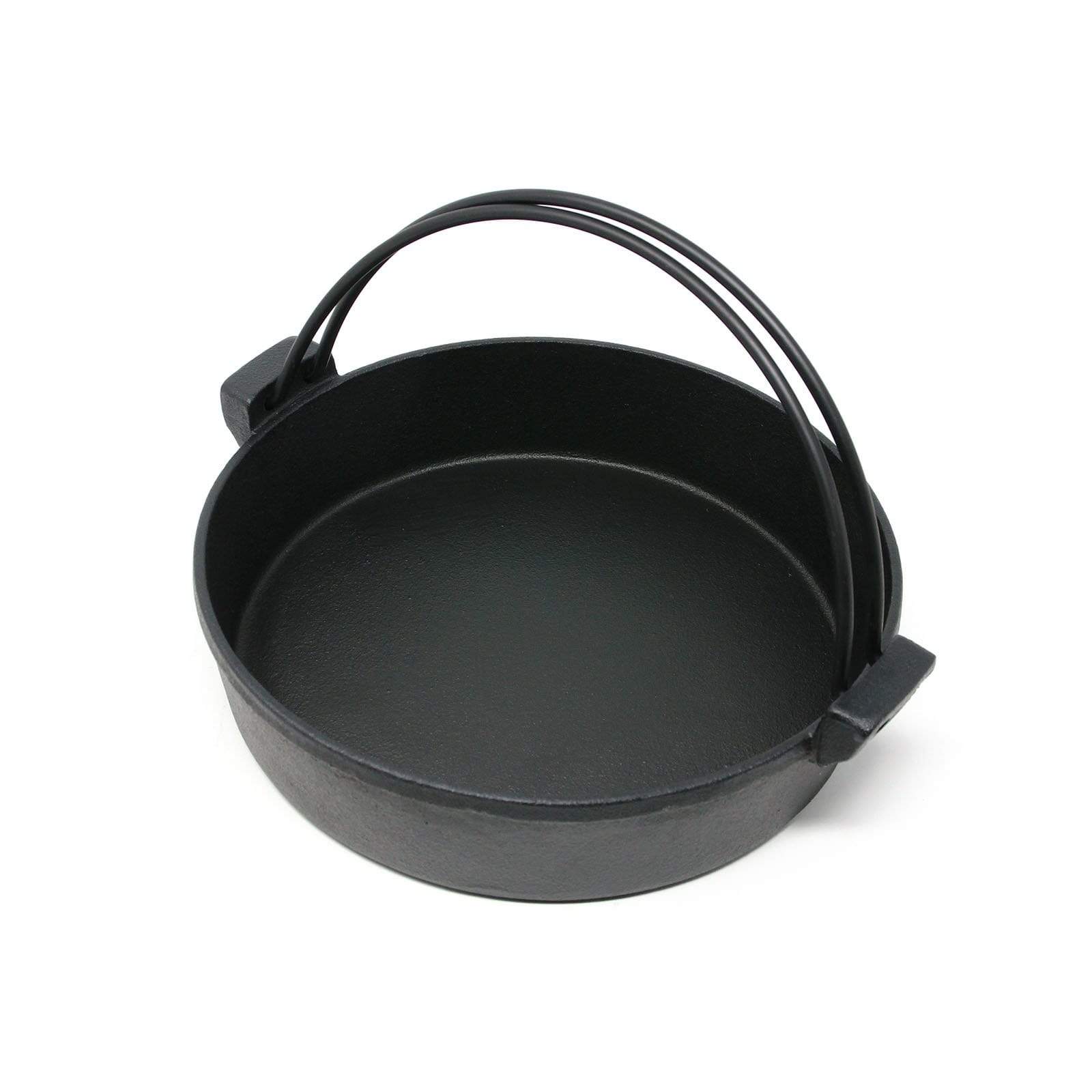 Ikenaga Induction Cast-Iron Sukiyaki Pan With Double Carrying Handles 20cm