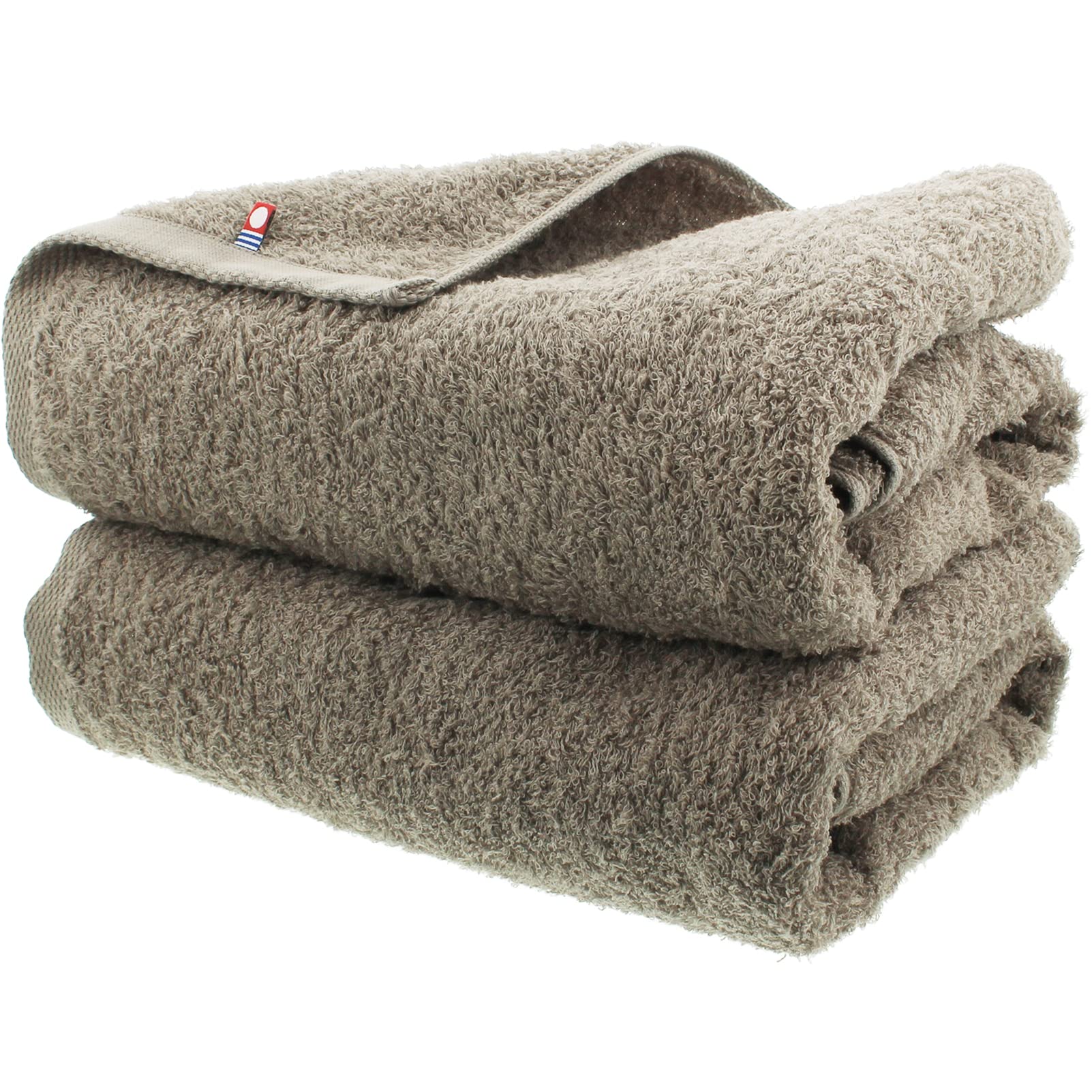 Imabari Factory Japan Certified Bath Towels Grayish Brown 120X60Cm Set Of 2 - YOYO JAPAN