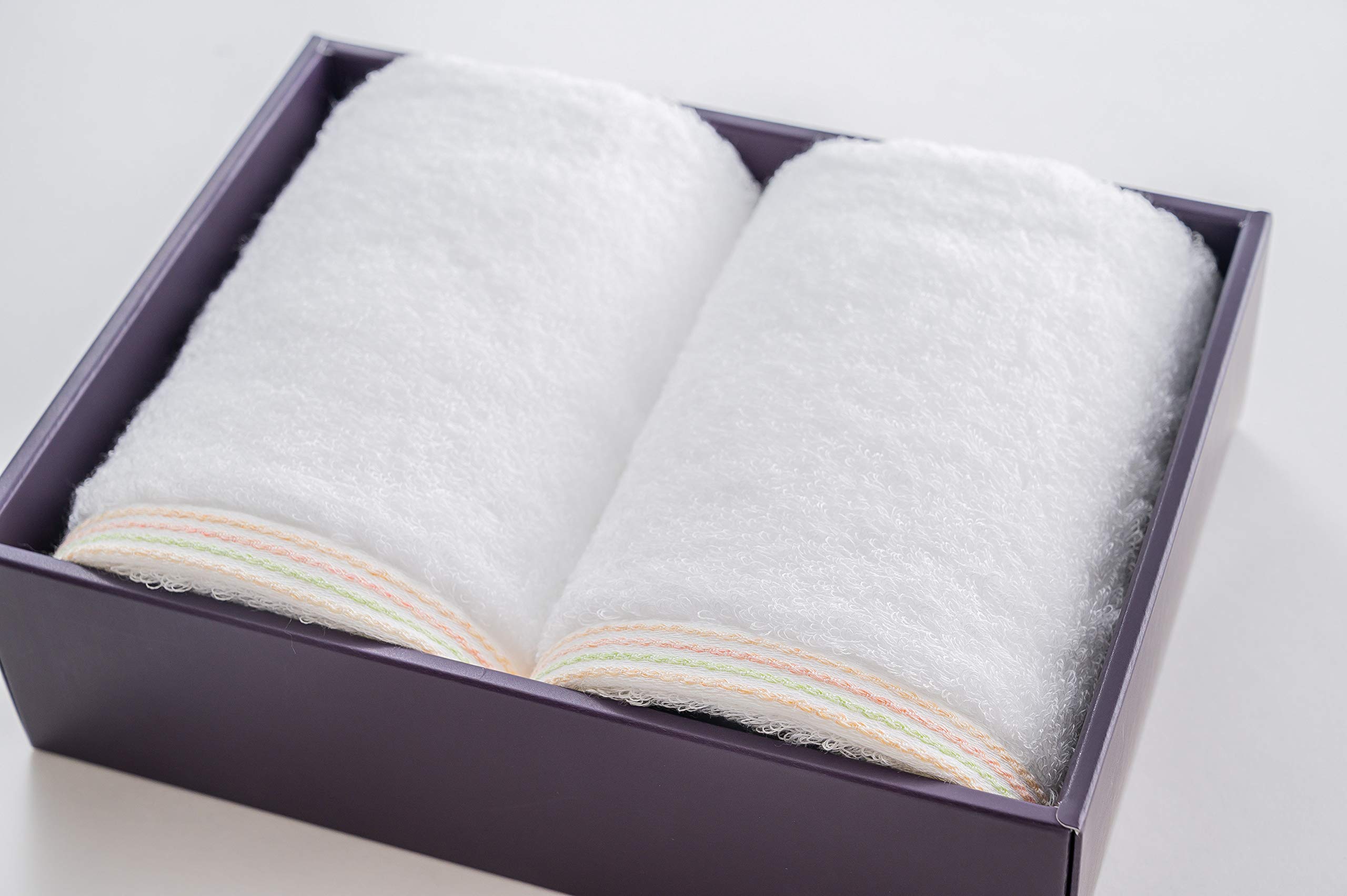 Imabari Towel Gift En-En- Face Towel 2 White From Japan - It Will Be There - YOYO JAPAN