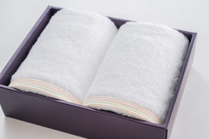 Imabari Towel Gift En-En- Face Towel 2 White From Japan - It Will Be There - YOYO JAPAN