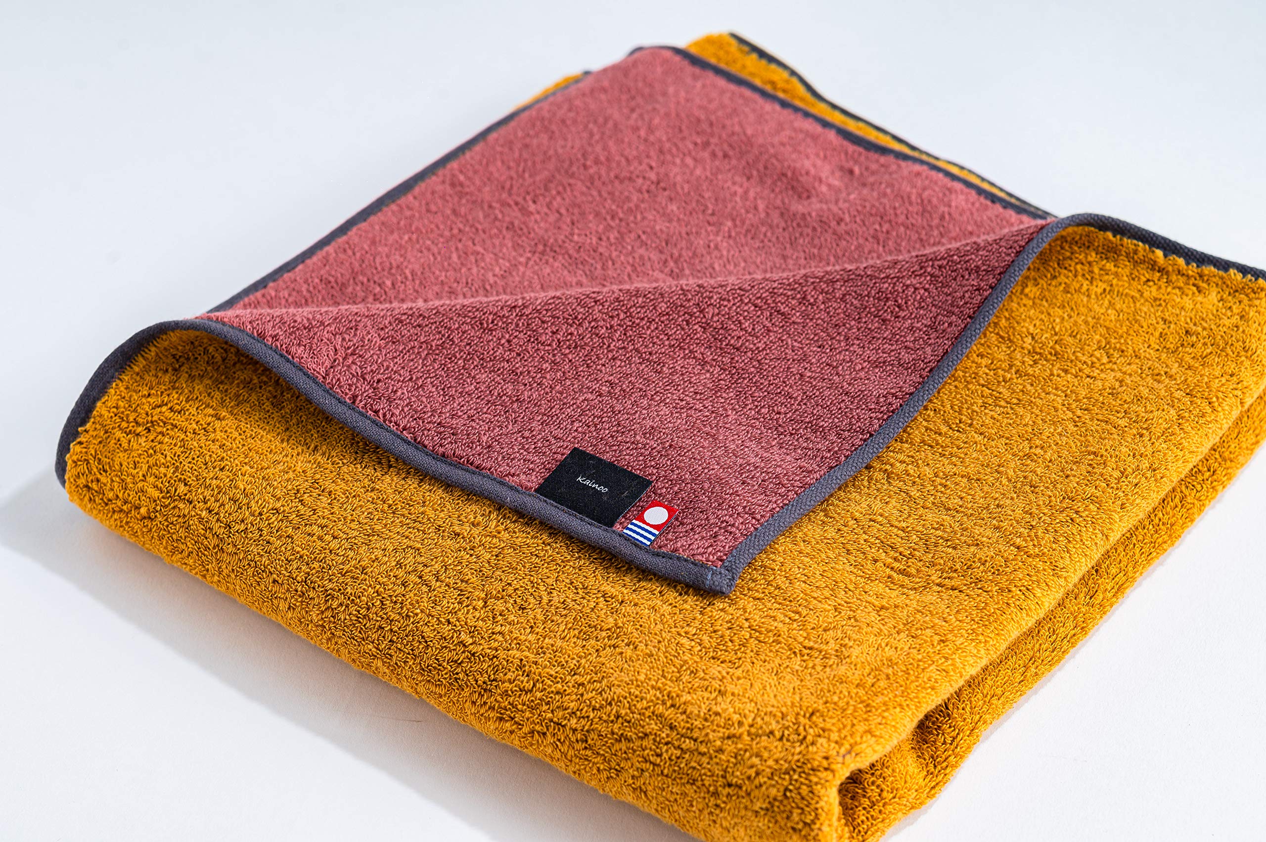 Imabari Hand Towel 5-Color Set 34X35Cm Japan | Reversible Quality Plain Towel For Kitchen Yoga Gym Bathing Spa - YOYO JAPAN