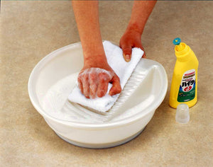 Inomata-K Chemical Washboard Love Wash Pearl White Made In Japan - YOYO JAPAN