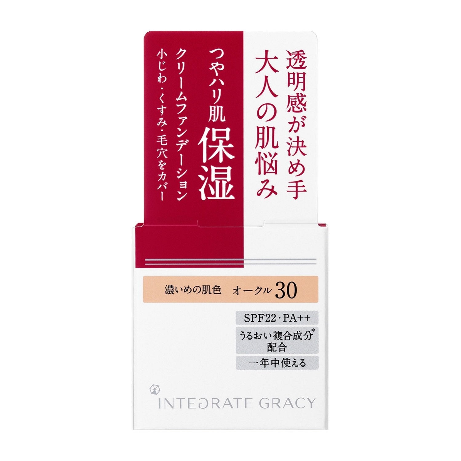 Shiseido Integrate Gracey Moist Cream Foundation SPF22/PA++ Ocher 30 25g - Foundation Brands