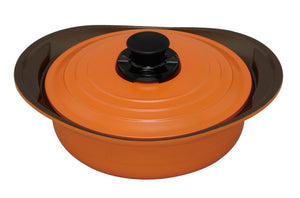 Iris Ohyama Mks-P24S No Water Pot 24Cm Ih Gas Compatible Ceramic Coat Japan - YOYO JAPAN