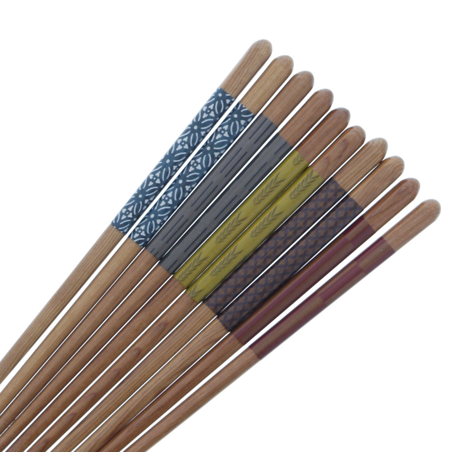 Ishida Bugaku Chopsticks Set Of 5 23Cm Natural Wood Japan Dishwasher Safe - YOYO JAPAN