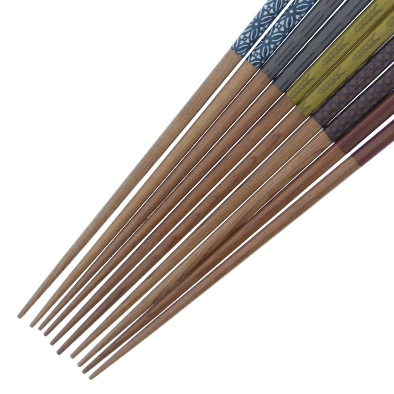 Ishida Bugaku Chopsticks Set Of 5 23Cm Natural Wood Japan Dishwasher Safe - YOYO JAPAN