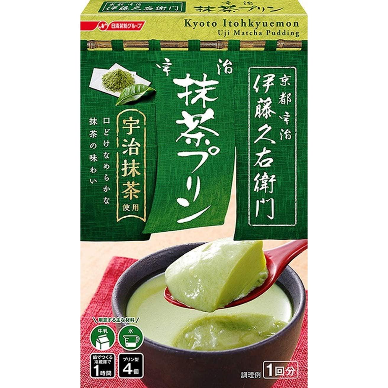 Itohkyuemon Instant Matcha Green Tea Pudding Mix (Pack of 6)