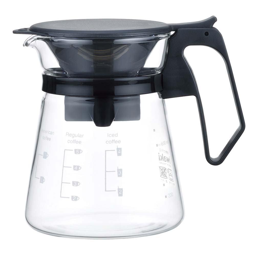 Iwaki Heat Resistant Glass Coffee Pot With Dripper