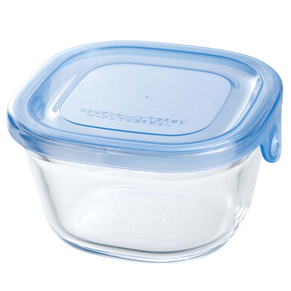 Iwaki Heat Resistant Glass Food Container Square 200ml - YOYO JAPAN