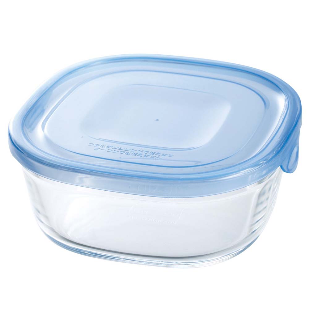 Iwaki Heat Resistant Glass Food Container Square 450ml - YOYO JAPAN