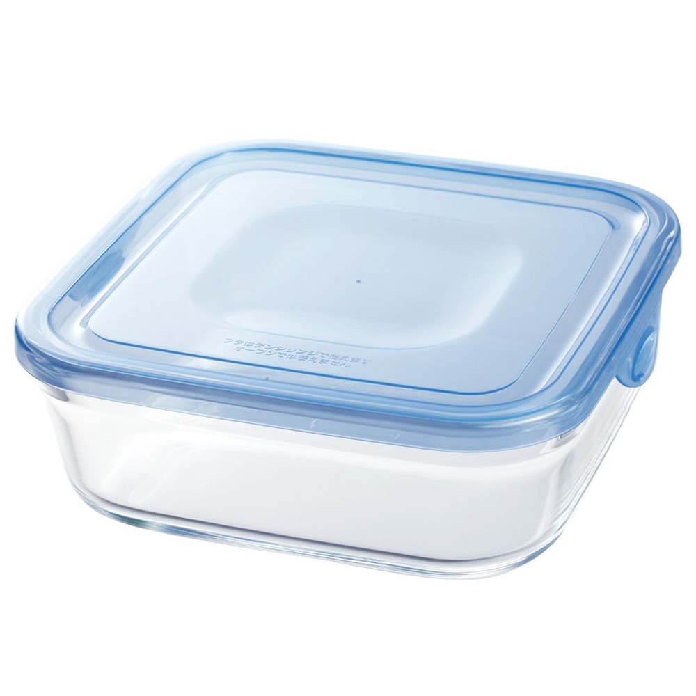 Iwaki Heat Resistant Glass Food Container Square 800ml - YOYO JAPAN