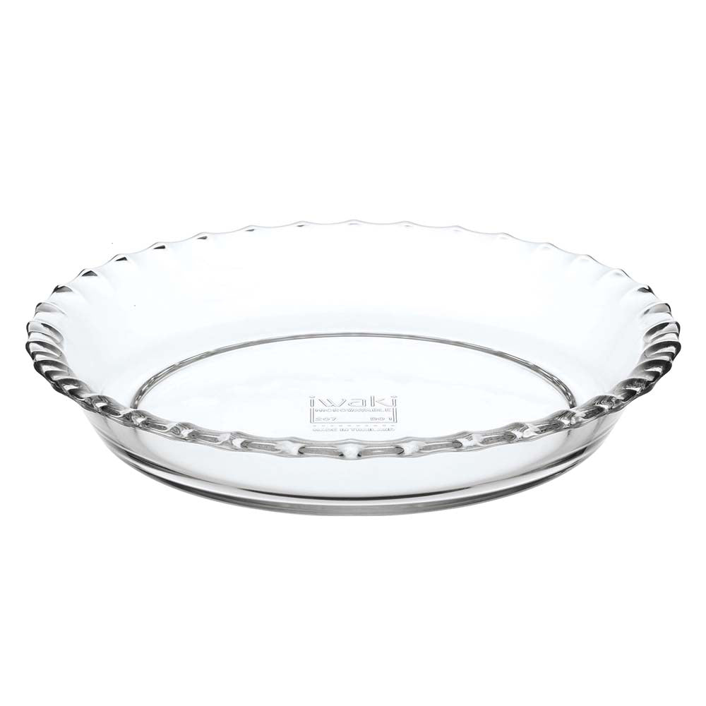 Iwaki Heat Resistant Glass Frilled Plate - YOYO JAPAN