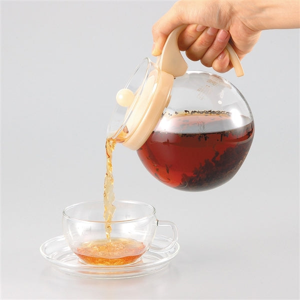 Iwaki Heat Resistant Glass Jumping Teapot - YOYO JAPAN