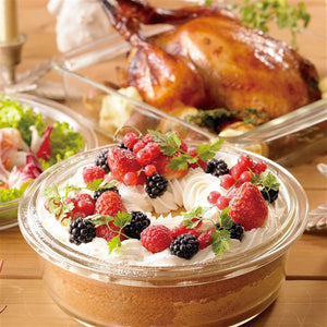 Iwaki Heat-Resistant Glass Round Cake Pan - YOYO JAPAN