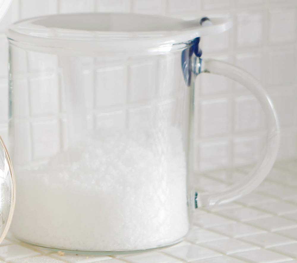 Iwaki Japan Heat-Resistant Glass Salt Container 500Ml Kj500S-Bl Clear - YOYO JAPAN