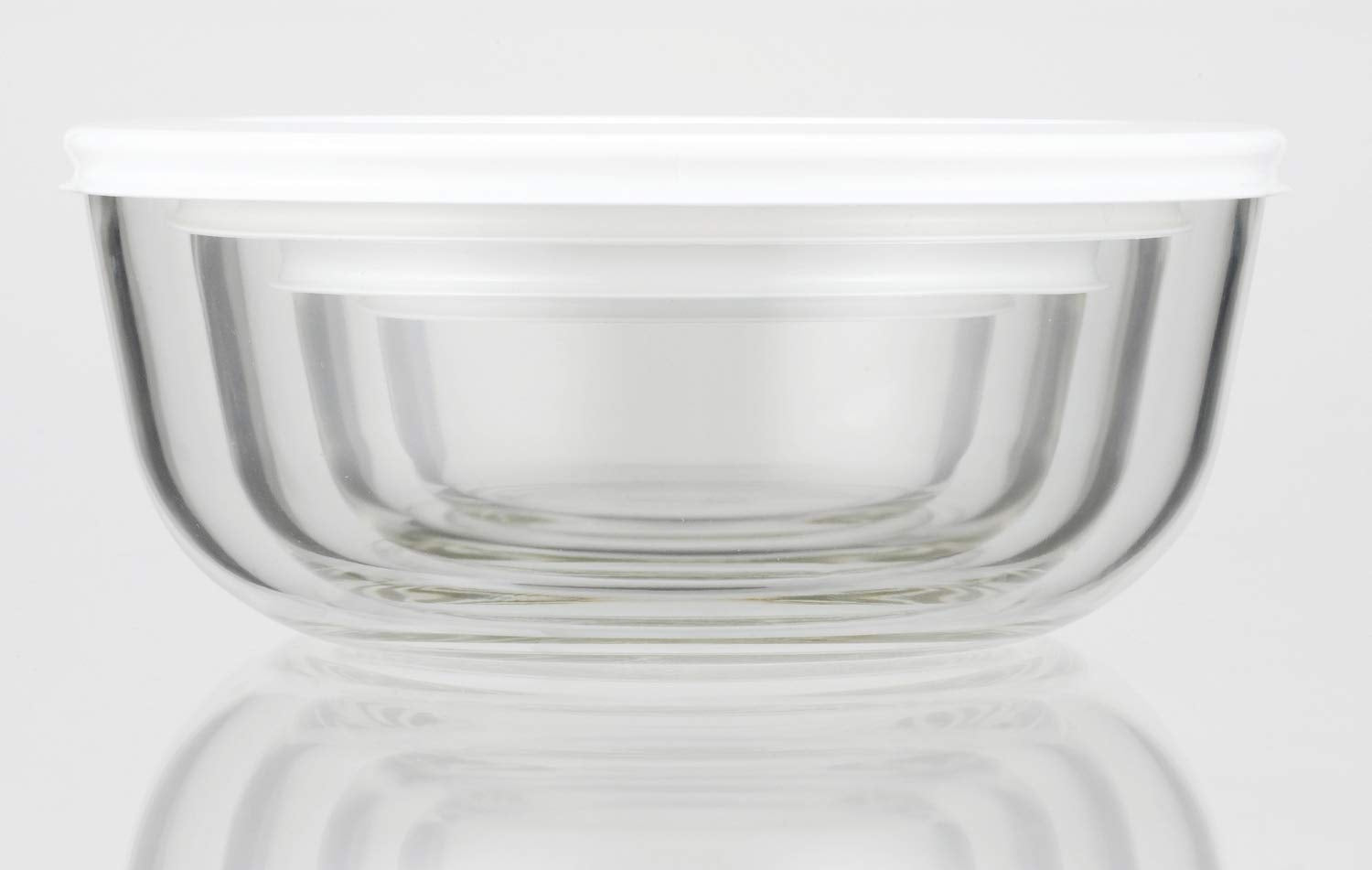 Iwaki Japan Kbc4160-W1 Heat Resistant Glass Storage Bowl 1.3L Pack - YOYO JAPAN