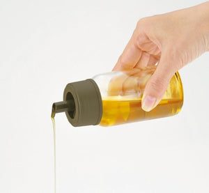 Iwaki Japan Ks521-Svon Heat-Resistant Glass Oil Bottle 120Ml Black - YOYO JAPAN